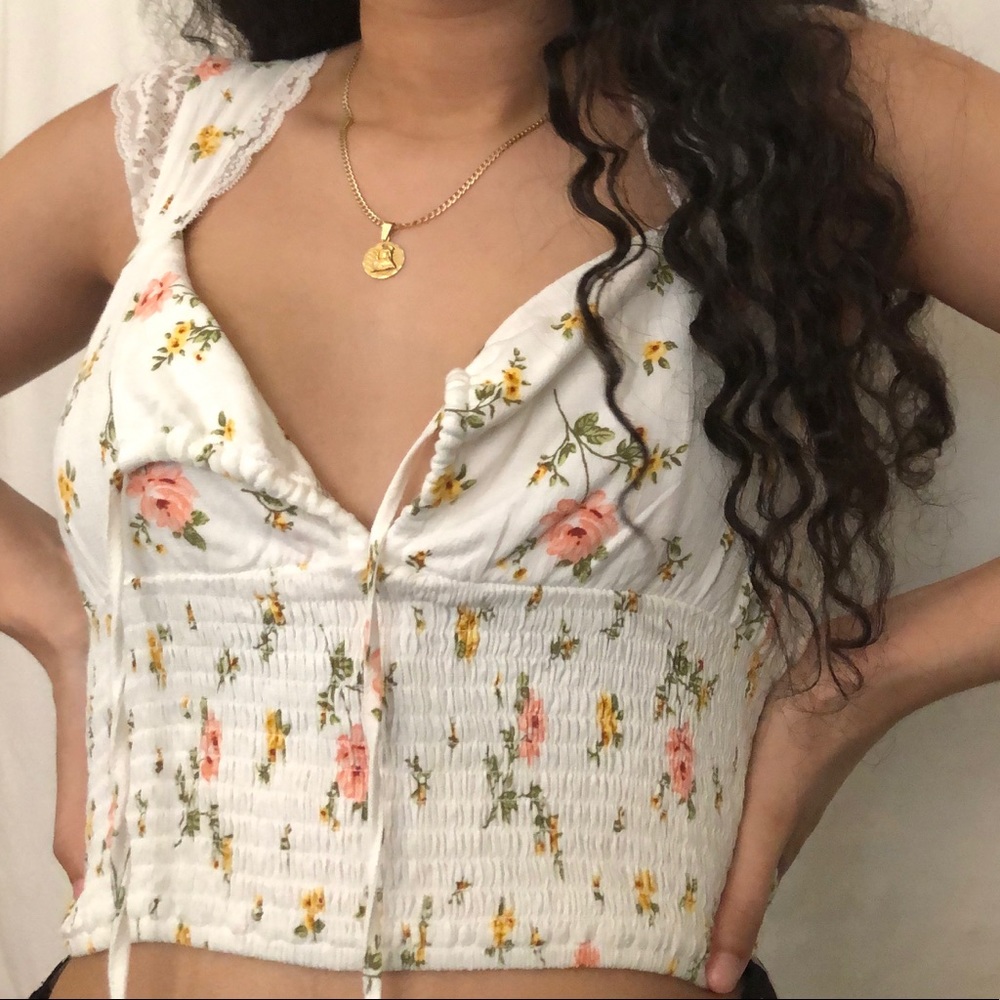 Cropped boho top